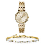  Shop Authentic Michael Kors Darci Gold Dial Gold Steel Strap Watch for Women - MK3430 - Luxxuri