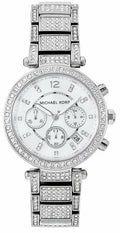  Shop Authentic Michael Kors Parker Mother of Pearl Dial Diamonds Silver Steel Strap Watch for Women - MK5572 - Luxxuri