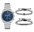  Shop Authentic Emporio Armani Luigi Chronograph Quartz Blue Dial Silver Steel Strap Watch For Men - AR1974 - Luxxuri