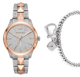  Shop Authentic Michael Kors Runway Mercer Crystals Silver Dial Two Tone Steel Strap Watch For Women - MK6716 - Luxxuri