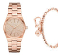  Shop Authentic Michael Kors Channing Quartz Rose Gold Dial Rose Gold Steel Strap Watch For Women - MK6624 - Luxxuri