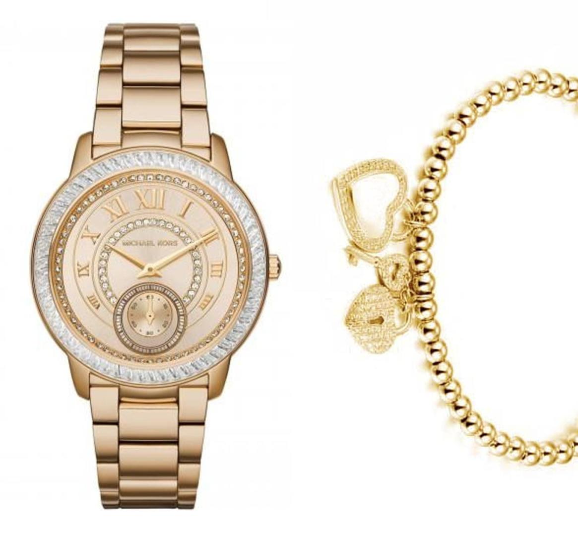  Shop Authentic Michael Kors Madelyn Quartz Gold Dial Gold Steel Strap Watch For Women - MK6287 - Luxxuri