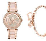 Shop Authentic Michael Kors Parker Pink Dial Pink Steel Strap Watch for Women - MK6176 - Luxxuri