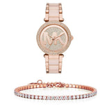  Shop Authentic Michael Kors Parker Pink Dial Pink Steel Strap Watch for Women - MK6176 - Luxxuri
