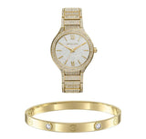  Shop Authentic Michael Kors Kerry Crystals Gold Dial Gold Steel Strap Watch For Women - MK3360 - Luxxuri