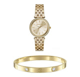  Shop Authentic Michael Kors Darci Gold Dial Gold Steel Strap Watch for Women - MK3430 - Luxxuri