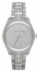  Shop Authentic Michael Kors Lauryn Analog Crystals Silver Dial Silver Steel Strap Watch For Women - MK3717 - Luxxuri