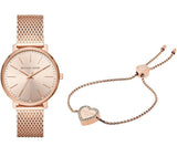  Shop Authentic Michael Kors Pyper Quartz Rose Gold Dial Rose Gold Mesh Strap Watch For Women - MK4340 - Luxxuri