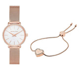  Shop Authentic Michael Kors Pyper Quartz Mother of Pearl White Dial Rose Gold Mesh Strap Watch For Women - MK4588 - Luxxuri