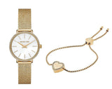  Shop Authentic Michael Kors Darci Quartz Gold Dial Gold Mesh Strap Watch for Women - MK7121 - Luxxuri