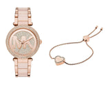  Shop Authentic Michael Kors Parker Pink Dial Pink Steel Strap Watch for Women - MK6176 - Luxxuri