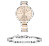  Shop Authentic Tommy Hilfiger Angela Chronograph Pink Dial Two Tone Steel Strap Watch for Women - 1782127 - Luxxuri