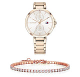  Shop Authentic Tommy Hilfiger Angela Quartz White Dial Rose Gold Steel Strap Watch for Women - 1782124 - Luxxuri
