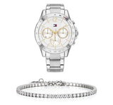  Shop Authentic Tommy Hilfiger Haven Multifunction Chronograph White Dial Silver Steel Strap Watch For Women - 1782194 - Luxxuri