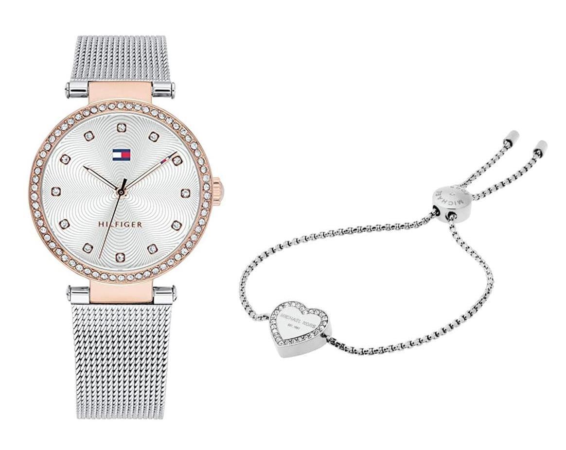  Shop Authentic Tommy Hilfiger Lynn Quartz Silver Dial Silver Mesh Bracelet Watch For Women - 1781863 - Luxxuri