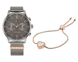  Shop Authentic Tommy Hilfiger Blake Quartz Grey Dial Silver Mesh Bracelet Watch for Men - 1782304 - Luxxuri