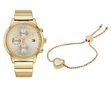  Shop Authentic Tommy Hilfiger Blake White Dial Gold Steel Strap Watch for Women - 1781905 - Luxxuri