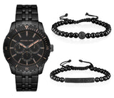  Shop Authentic Michael Kors Cunningham Chronograph Black Dial Black Steel Strap Watch For Men - MK7157 - Luxxuri