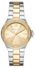  Shop Authentic Michael Kors Lennox Three-Hand Gold Dial Two Tone Steel Strap Watch For Women  - MK6988 - Luxxuri