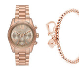  Shop Authentic Michael Kors Lexington Chronograph Grey Dial Rose Gold Steel Strap Watch For Women - MK7217 - Luxxuri