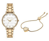  Shop Authentic Michael Kors Pyper Three Hand White Dial Gold Steel Strap Watch For Women - MK4666 - Luxxuri