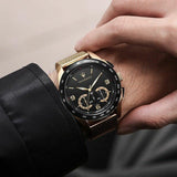  Shop Authentic Maserati Traguardo 45mm Quartz Gold Black Dial Watch For Men - R8873612010 - Luxxuri