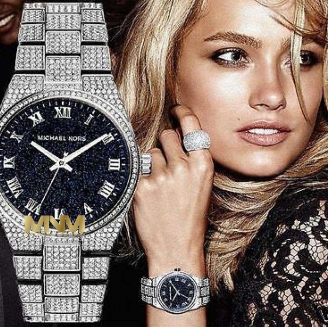  Shop Authentic Michael Kors Channing Diamonds Black Dial Silver Steel Strap Watch for Women - MK6089 - Luxxuri