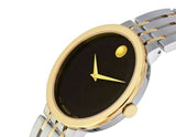  Shop Authentic Movado Museum Esperanza Black Dial Two Tone Steel Strap Watch For Men - 0607058 - Luxxuri