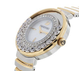  Shop Authentic Swarovski Lovely Crystals Mother of Pearl Dial Two Tone Steel Strap Watch for Women - 1187022 - Luxxuri