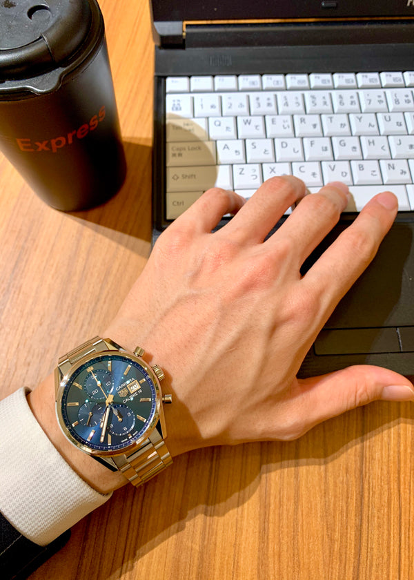  Shop Authentic Tag Heuer Carrera Chronograph 41mm Blue Dial Silver Steel Strap Watch for Men - CBK2112.BA0715 - Luxxuri