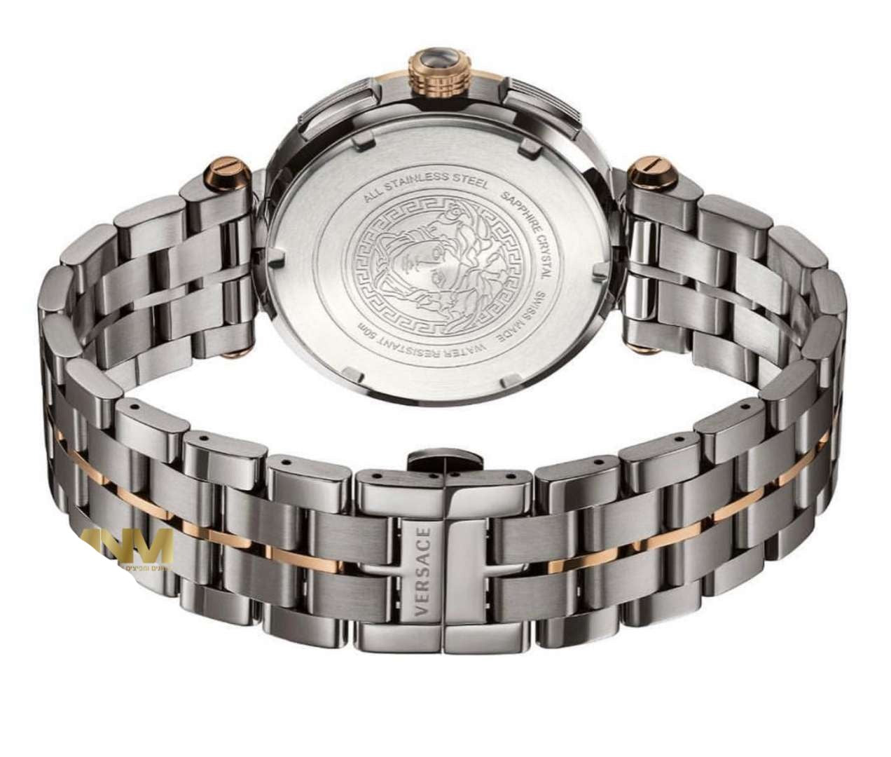  Shop Authentic Versace Aion Chronograph Black Dial Grey Steel Strap Watch for Men  - VBR050017 - Luxxuri