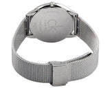  Shop Authentic Calvin Klein Minimal Grey Dial Silver Mesh Bracelet Watch for Women - K3M2212X - Luxxuri