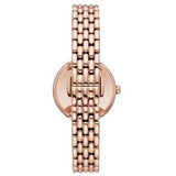  Shop Authentic Emporio Armani Rosa Quartz Mother of Pearl Black Dial Rose Gold Steel Strap Watch For Women - AR11372 - Luxxuri