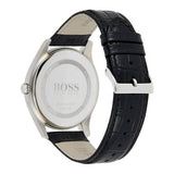  Shop Authentic Hugo Boss Jackson Black Dial Black Leather Strap Watch for Men - 1513369 - Luxxuri