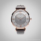  Shop Authentic Emporio Armani Gianni T-Bar Silver Dial Brown Leather Strap Watch For Women - AR11269 - Luxxuri