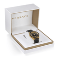  Shop Authentic Versace Code Quartz Black Dial Black Leather Strap Watch For Men - VEPO00320 - Luxxuri