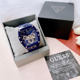  Shop Authentic Guess Phoenix Multifunction Blue Dial Blue Rubber Strap Watch for Men - GW0203G7 - Luxxuri