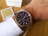  Shop Authentic Michael Kors Lexington Blue Dial Two Tone Steel Strap Watch for Men - MK8412 - Luxxuri