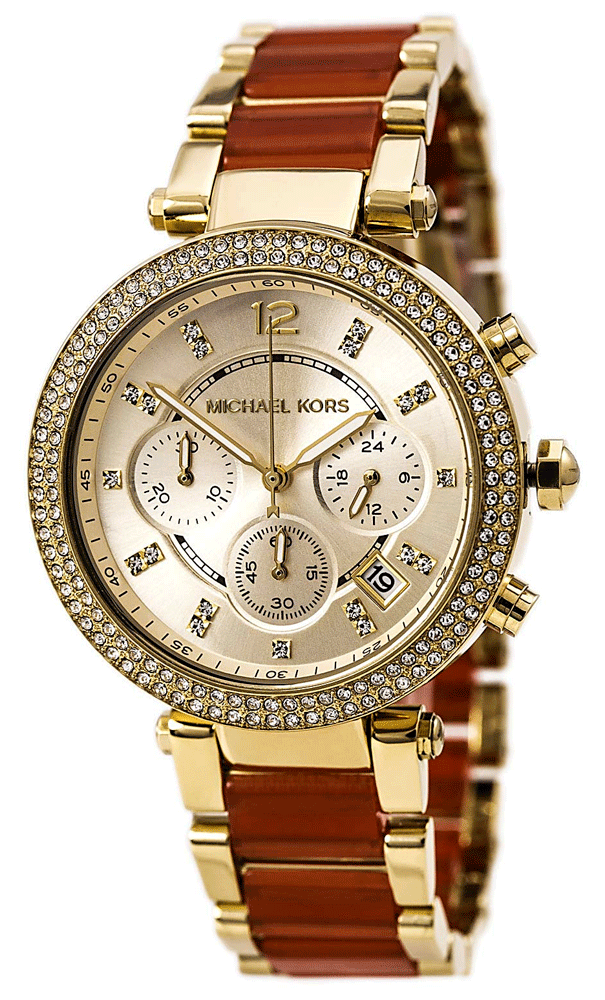  Shop Authentic Michael Kors Parker Gold Dial Two Tone Steel Strap Watch for Women - MK6139 - Luxxuri