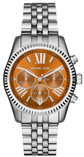  Shop Authentic Michael Kors Lexington Chronograph Brown Dial Silver Steel Strap Watch For Women - MK6221 - Luxxuri