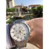  Shop Authentic Hugo Boss Areoliner Chronograph White Dial Two Tone Steel Strap Watch for Men - 1513236 - Luxxuri