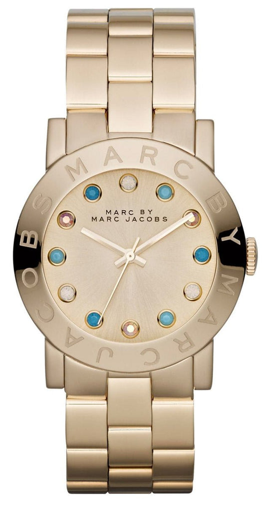  Shop Authentic Marc Jacobs Amy Dexter Gold Dial Gold Steel Strap Watch for Women - MBM3215 - Luxxuri