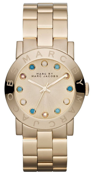  Shop Authentic Marc Jacobs Amy Dexter Gold Dial Gold Steel Strap Watch for Women - MBM3215 - Luxxuri