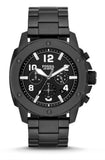  Shop Authentic Fossil Machine Chronograph Black Dial Black Steel Strap Watch for Men - FS4927 - Luxxuri