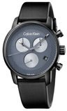  Shop Authentic Calvin Klein City Chronograph Grey Dial Black Leather Strap Watch for Men - K2G177C3 - Luxxuri