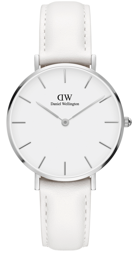  Shop Authentic Daniel Wellington Petite Bondi White Dial White Leather Strap Watch For Women - DW00100190 - Luxxuri