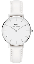  Shop Authentic Daniel Wellington Petite Bondi White Dial White Leather Strap Watch For Women - DW00100190 - Luxxuri
