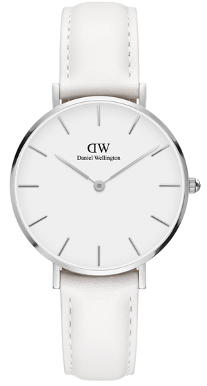  Shop Authentic Daniel Wellington Petite Bondi White Dial White Leather Strap Watch For Women - DW00100190 - Luxxuri