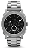  Shop Authentic Fossil Machine Chronograph Black Dial Silver Steel Strap Watch for Men - FS4776 - Luxxuri