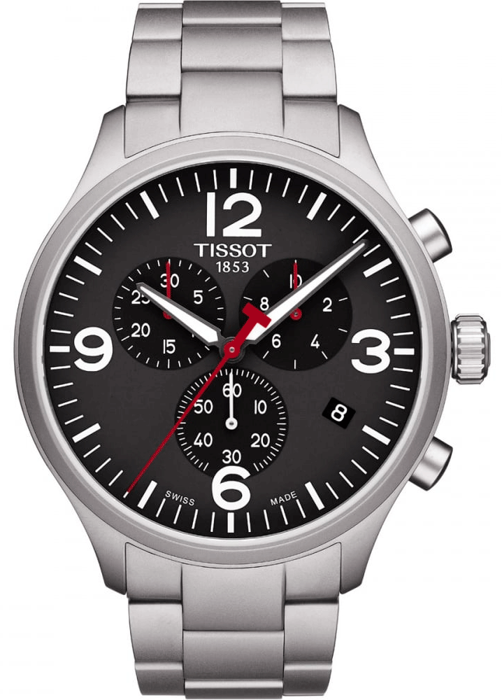  Shop Authentic Tissot Chrono XL Black Dial Silver Steel Strap Watch For Men - T116.617.11.057.00 - Luxxuri